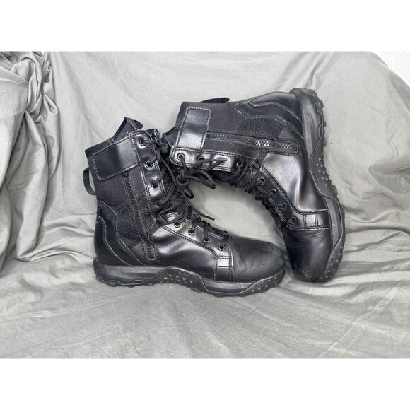 5.11 Tactical A/T 8 Zip Boots Mens Size 11 Black Waterproof Side Zip Combat EUC main image 7